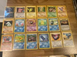 Pokemon Cards Bundle WOTC 1st Edition Rocket Fossil Neo Vintage Joblot X 18 - Image 1