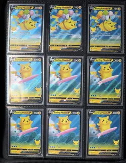 Pokemon 25th Anniversary Celebrations Pikachu Bundle NM (27 Cards) - Image 1