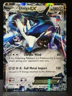 Dialga EX 62/119 XY Phantom Forces EX Rare Holo Holo Pokemon Card LP - Image 1