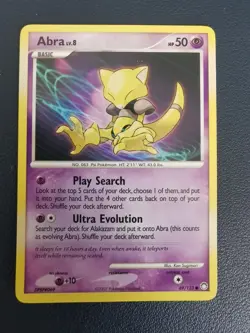 Pokemon Card Abra 69/123 D&P Mysterious Treasures Common - Image 1