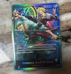 Bandai One Piece Card Game ST12 Zoro & Sanji ST12-001 Leader Holo ENG 5000 - Image 1
