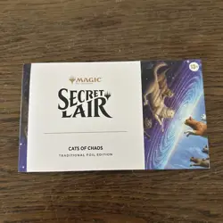 MTG Secret Lair - Cats of Chaos FOIL Edition - Ships immediately - Image 1