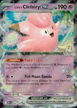 Lillie's Clefairy ex 056/159 Double Rare Journey Together Pokemon NM - Image 1