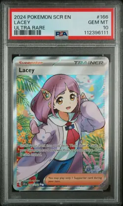 2024 Pokemon Stellar Crown Lacey 166 - PSA GEM MT 10 - 112396111 - Image 1
