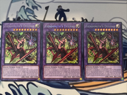 Yugioh Fiendsmith's Desirae x3 Secret Rare RA04-EN056 Near Mint - Image 1