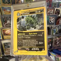 Pokemon TCG Tyranitar 066/165 Expedition Base Set Rare Regular 120 HP Stage 2 - Image 1