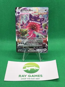 Pokemon TCG Gengar VMAX 271/264 Fusion Strike Alternate Art Holo LP - Image 1