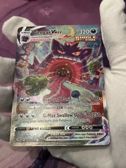 Pokemon TCG Gengar VMAX 271/264 Fusion Strike Alternate Art Holo LP - Image 4