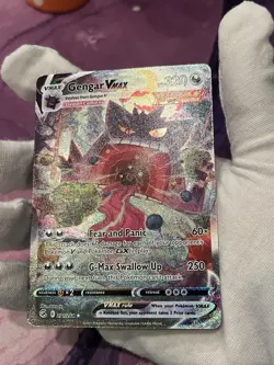 Pokemon TCG Gengar VMAX 271/264 Fusion Strike Alternate Art Holo LP - Image 5