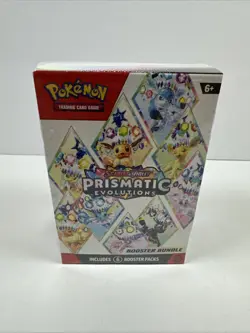 Pokemon Prismatic Evolutions Booster Bundle Sealed 6 Packs Scarlet Violet - Image 1