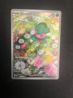 Fomantis 085/084 Pitch Black Illustration Rare Full Art Pokemon TCG - Image 1
