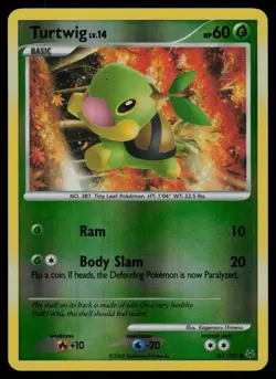 Turtwig 101/127 Common Platinum Pokemon Reverse Holo Lightly Played - Image 1