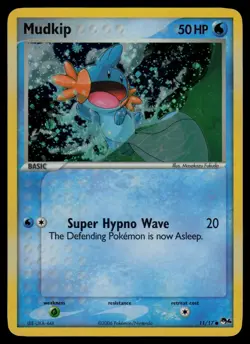 Mudkip 11/17 Common POP Series 4 Pokemon Holo Lightly Played - Image 1