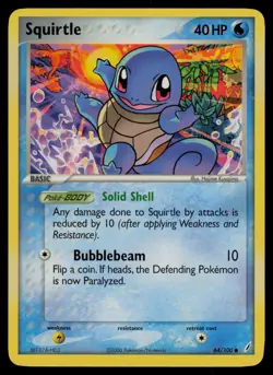 Squirtle 64/100 Common Crystal Guardians Pokemon Lightly Played - Image 1