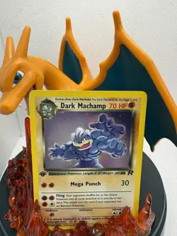 Pokemon TCG Dark Machamp 1st Edition Holo Rare Team Rocket 10/82 - Image 1