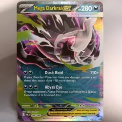 MEGA DARKRAI EX 048/084 DOUBLE RARE PITCH BLACK POKEMON HOLO NEAR MINT - Image 1