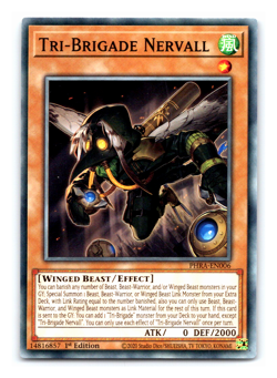 Tri-Brigade Nervall - PHRA-EN006 - Common - 1st Edition - Yugioh - Image 1