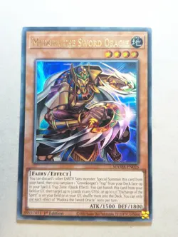Mudora The Sword Oracle MAMA-EN026 Ultra Rare 1st Edition YuGiOh TCG Card - Image 1