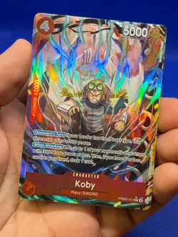 One Piece Premium Booster The Best Vol 2 Koby PRB02-001 Alternate Alt Art NM - Image 2