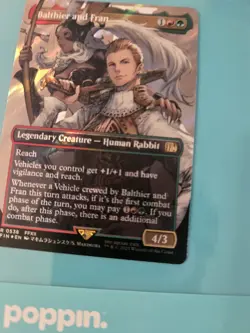 Balthier and Fran 0538 - Surge Foil - Borderless - FINAL FANTASY (FIN) - NM - Image 3