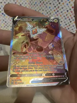 Pokemon TCG Rotom V Alternate Art Holo Ultra Rare Card 177/196 Lost Origin - Image 5