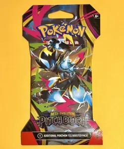 Pokemon TCG Mega Evolution - Pitch Black New Factory Sealed Booster Pack - Image 1