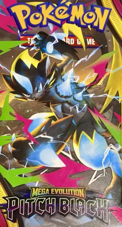 Pokemon TCG Mega Evolution - Pitch Black New Factory Sealed Booster Pack - Image 2