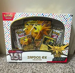 Pokemon TCG Scarlet & Violet 151 Zapdos ex Collection Box English Promo - Image 1