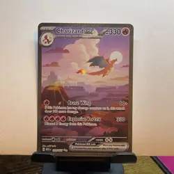 Charizard ex 199/165 SIR Special Illustration Rare Pokemon 151 Scarlet Violet - Image 1