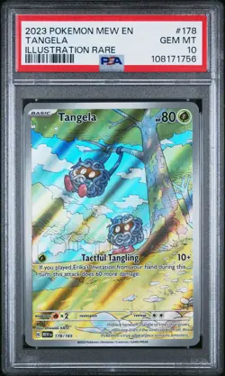 Pokemon Tangela 178/165 Illustration Rare Scarlet & Violet 151 Pokemon PSA 10 - Image 1