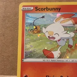 SCORBUNNY SWSH244 SWORD & SHIELD POKEMON PROMO (COSMO HOLO) - Image 2