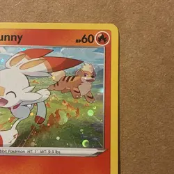 SCORBUNNY SWSH244 SWORD & SHIELD POKEMON PROMO (COSMO HOLO) - Image 3