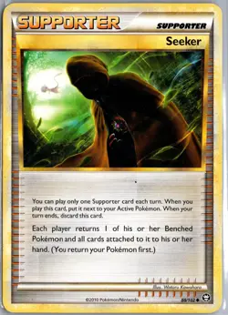 Seeker 88/102 Uncommon HGSS Triumphant Pokemon Moderately Played - Image 1