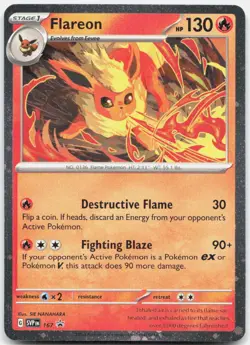 Flareon (Cosmos Holo) 167 Promo Scarlet & Violet Promo Pokemon Near Mint - Image 1