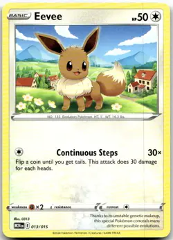 Eevee 013/015 Promo McDonald's Promos 2024 Pokemon Near Mint - Image 1