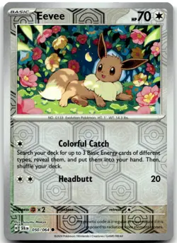 Eevee 050/064 Common Shrouded Fable Pokemon Reverse Holo Near Mint - Image 1
