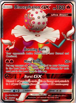 Blacephalon GX 199/214 Ultra Rare Lost Thunder Pokemon Holo Near Mint - Image 1