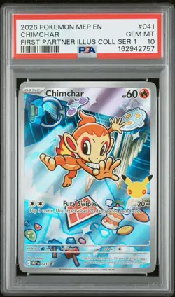 Pokemon First Partner Sinnoh Gen 4 PSA 10 SEQUENTIAL SET Turtwig Chimchar Piplup - Image 3