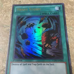 Heavy Storm 1st Edition Ultra Rare LCJW-EN284 Holo Yugioh Card Joey's World NM - Image 2