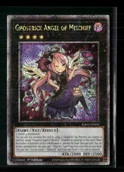 Yu-Gi-Oh! Ghostrick Angel of Mischief Rarity Collection SR RA01-EN036 1st Ed - Image 1