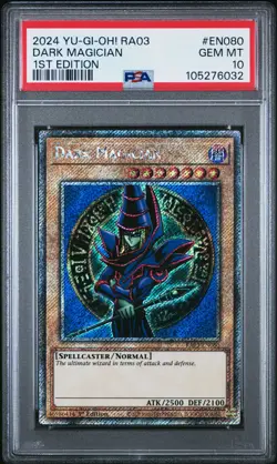 2024 YU-GI-OH! RA03-QUARTER CENTURY BONANZA 1ST EDITION DARK MAGICIAN PSA 10 - Image 1