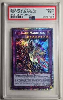 2022 YU-GI-OH! The Dark Magicians BACH-EN100 Starlight PSA 9 - Image 1