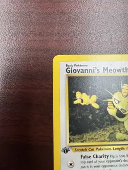 Giovanni's Meowth 43/132 1st Edition Gym Challenge Pokemon Card LP+ - Image 3