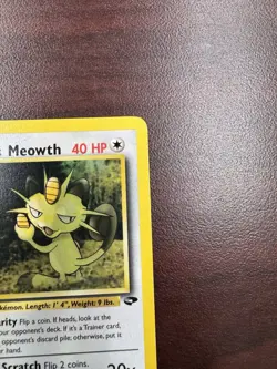 Giovanni's Meowth 43/132 1st Edition Gym Challenge Pokemon Card LP+ - Image 4