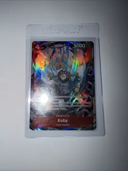 One Piece Koby PRB02-001 Parallel Alt Art Navy SWORD Character Card NM - Image 1