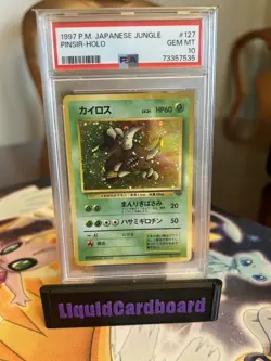 1997 Pokemon Japanese Jungle Pinsir Holo #127 PSA 10 GEM MINT - Image 1