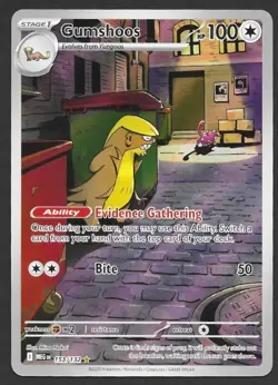 Gumshoos 153/132 Illustration Rare Holo - Mega Evolution - Pokemon TCG - NM/M - Image 1