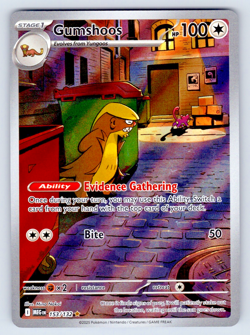 Pokemon TCG Mega Evolutions Gumshoos 153/132 Illustration Rare Holo Nm - Image 1