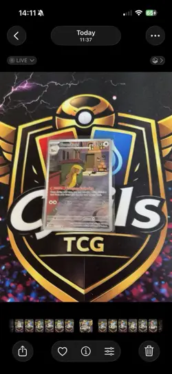 Pokemon TCG Gumshoos 153/132 Mega Evolution Illustration Rare Near Mint - Image 1