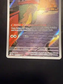 Pokemon TCG Gumshoos 153/132 Illustration Rare Mega Evolution - Image 3